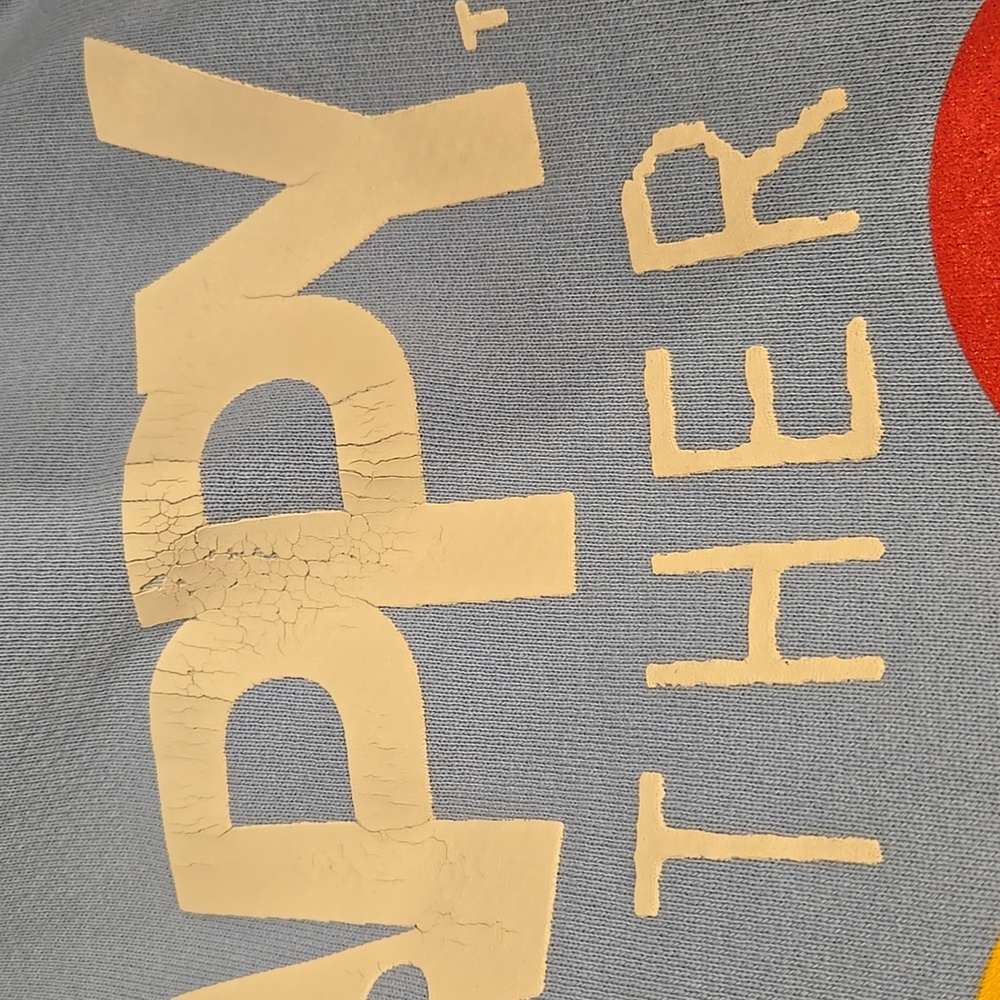 Madhappy LA Feel Together Melrose Cotton Hoodie Light Blue Size L - Picture 5 of 6